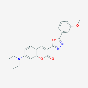 molecular formula C22H21N3O4 B409116 7-(diethylamino)-3-[5-(3-methoxyphenyl)-1,3,4-oxadiazol-2-yl]-2H-chromen-2-one 