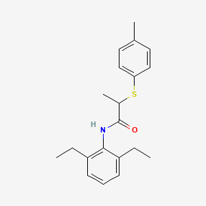 N-(2,6-diethylphenyl)-2-[(4-methylphenyl)sulfanyl]propanamide