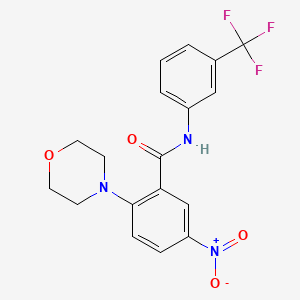 2-(4-morpholinyl)-5-nitro-N-[3-(trifluoromethyl)phenyl]benzamide