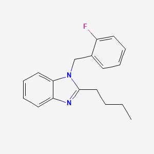 molecular formula C18H19FN2 B4091183 2-butyl-1-(2-fluorobenzyl)-1H-benzimidazole 