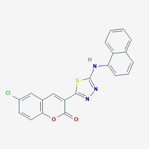 6-Chloro-3-[5-(naphthalen-1-ylamino)-[1,3,4]thiadiazol-2-yl]-chromen-2-one