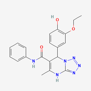 7-(3-ethoxy-4-hydroxyphenyl)-5-methyl-N-phenyl-4,7-dihydrotetrazolo[1,5-a]pyrimidine-6-carboxamide