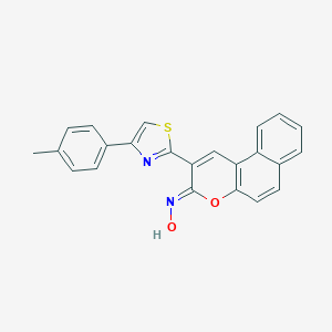 2-[4-(4-methylphenyl)-1,3-thiazol-2-yl]-3H-benzo[f]chromen-3-one oxime