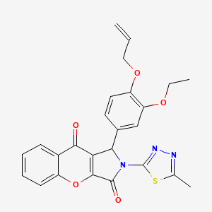 1-[3-ethoxy-4-(prop-2-en-1-yloxy)phenyl]-2-(5-methyl-1,3,4-thiadiazol-2-yl)-1H,2H,3H,9H-chromeno[2,3-c]pyrrole-3,9-dione