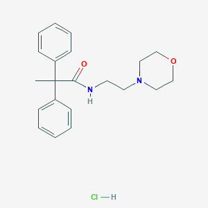 molecular formula C21H27ClN2O2 B4091230 N-(2-morpholin-4-ylethyl)-2,2-diphenylpropanamide;hydrochloride 