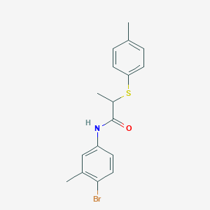 N-(4-bromo-3-methylphenyl)-2-[(4-methylphenyl)thio]propanamide