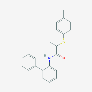 N-(biphenyl-2-yl)-2-[(4-methylphenyl)sulfanyl]propanamide