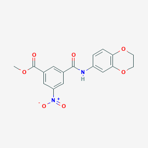 Methyl 3-(2,3-dihydro-1,4-benzodioxin-6-ylcarbamoyl)-5-nitrobenzoate