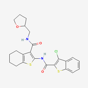 3-chloro-N-(3-{[(tetrahydro-2-furanylmethyl)amino]carbonyl}-4,5,6,7-tetrahydro-1-benzothien-2-yl)-1-benzothiophene-2-carboxamide