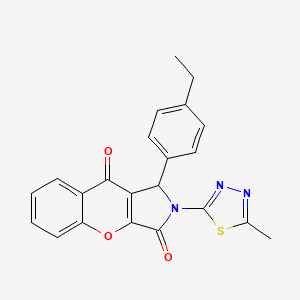 1-(4-ETHYLPHENYL)-2-(5-METHYL-1,3,4-THIADIAZOL-2-YL)-1H,2H,3H,9H-CHROMENO[2,3-C]PYRROLE-3,9-DIONE