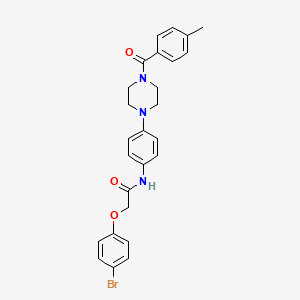 2-(4-bromophenoxy)-N-(4-{4-[(4-methylphenyl)carbonyl]piperazin-1-yl}phenyl)acetamide