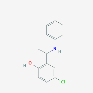 4-chloro-2-{1-[(4-methylphenyl)amino]ethyl}phenol