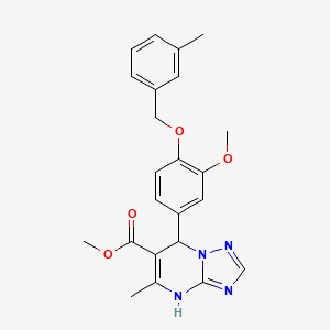 methyl 7-{3-methoxy-4-[(3-methylbenzyl)oxy]phenyl}-5-methyl-4,7-dihydro[1,2,4]triazolo[1,5-a]pyrimidine-6-carboxylate