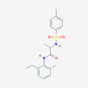 N~1~-(2-ethyl-6-methylphenyl)-N~2~-[(4-methylphenyl)sulfonyl]alaninamide