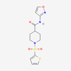 N-(isoxazol-3-yl)-1-(thiophen-2-ylsulfonyl)piperidine-4-carboxamide