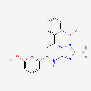 7-(2-methoxyphenyl)-5-(3-methoxyphenyl)-4,5,6,7-tetrahydro[1,2,4]triazolo[1,5-a]pyrimidin-2-amine