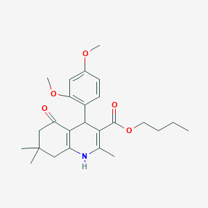 Butyl 4-(2,4-dimethoxyphenyl)-2,7,7-trimethyl-5-oxo-1,4,5,6,7,8-hexahydro-3-quinolinecarboxylate