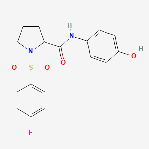 1-[(4-fluorophenyl)sulfonyl]-N-(4-hydroxyphenyl)prolinamide