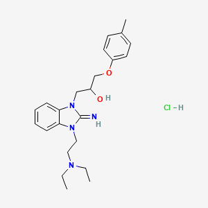 1-{3-[2-(diethylamino)ethyl]-2-imino-2,3-dihydro-1H-benzimidazol-1-yl}-3-(4-methylphenoxy)-2-propanol hydrochloride