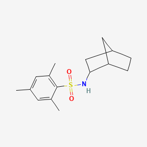 molecular formula C16H23NO2S B4091566 N-bicyclo[2.2.1]hept-2-yl-2,4,6-trimethylbenzenesulfonamide 