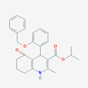 Isopropyl 4-[2-(benzyloxy)phenyl]-2-methyl-5-oxo-1,4,5,6,7,8-hexahydro-3-quinolinecarboxylate