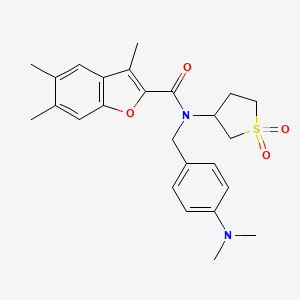 N-[4-(dimethylamino)benzyl]-N-(1,1-dioxidotetrahydro-3-thienyl)-3,5,6-trimethyl-1-benzofuran-2-carboxamide