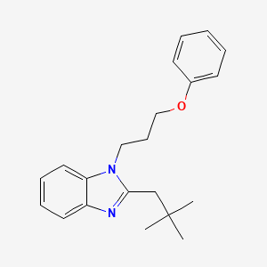 2-(2,2-DIMETHYLPROPYL)-1-(3-PHENOXYPROPYL)-1H-1,3-BENZODIAZOLE