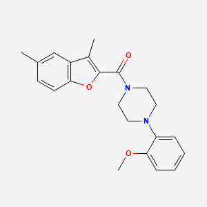 1-[(3,5-dimethyl-1-benzofuran-2-yl)carbonyl]-4-(2-methoxyphenyl)piperazine