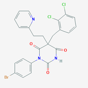 1-(4-bromophenyl)-5-(2,3-dichlorobenzyl)-5-[2-(2-pyridinyl)ethyl]-2,4,6(1H,3H,5H)-pyrimidinetrione