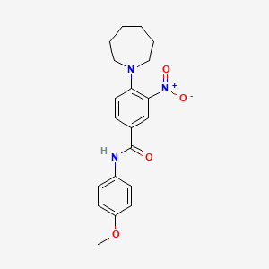 4-(azepan-1-yl)-N-(4-methoxyphenyl)-3-nitrobenzamide