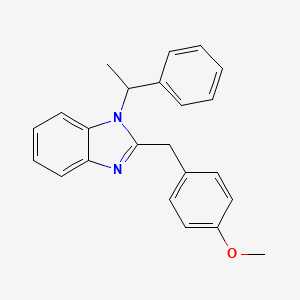 2-(4-methoxybenzyl)-1-(1-phenylethyl)-1H-benzimidazole