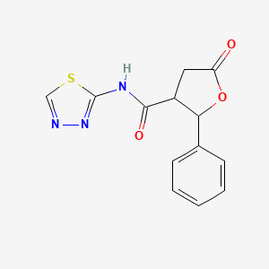 5-OXO-2-PHENYL-N-(1,3,4-THIADIAZOL-2-YL)TETRAHYDRO-3-FURANCARBOXAMIDE