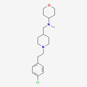 ({1-[2-(4-chlorophenyl)ethyl]-4-piperidinyl}methyl)methyl(tetrahydro-2H-pyran-4-yl)amine