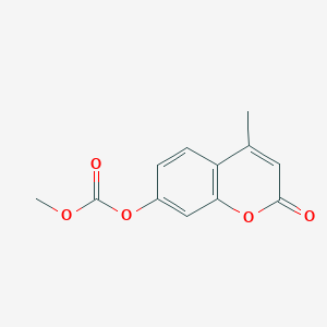 molecular formula C12H10O5 B4091960 METHYL (4-METHYL-2-OXO-2H-CHROMEN-7-YL) CARBONATE 