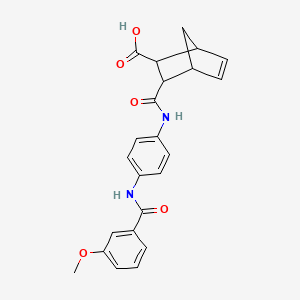 3-[[4-[(3-Methoxybenzoyl)amino]phenyl]carbamoyl]bicyclo[2.2.1]hept-5-ene-2-carboxylic acid