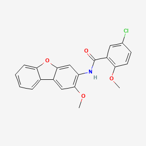 5-chloro-2-methoxy-N-(2-methoxydibenzo[b,d]furan-3-yl)benzamide