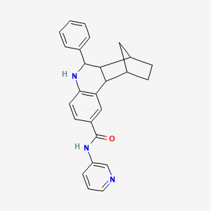 molecular formula C26H25N3O B4092045 6-Phenyl-N-(3-pyridinyl)-5,6,6A,7,8,9,10,10A-octahydro-7,10-methanophenanthridine-2-carboxamide 