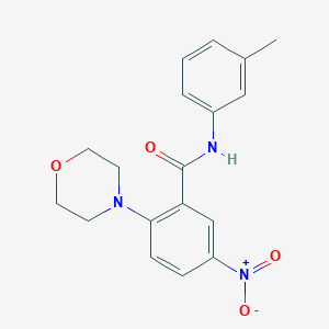 N-(3-methylphenyl)-2-morpholin-4-yl-5-nitrobenzamide