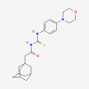 2-(1-adamantyl)-N-({[4-(4-morpholinyl)phenyl]amino}carbonothioyl)acetamide