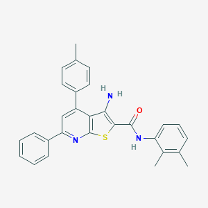 molecular formula C29H25N3OS B409210 3-amino-N-(2,3-dimethylphenyl)-4-(4-methylphenyl)-6-phenylthieno[2,3-b]pyridine-2-carboxamide 