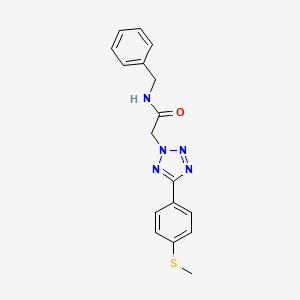 molecular formula C17H17N5OS B4092137 N-BENZYL-2-{5-[4-(METHYLSULFANYL)PHENYL]-2H-1,2,3,4-TETRAZOL-2-YL}ACETAMIDE 