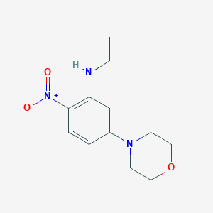 molecular formula C12H17N3O3 B4092142 N-ethyl-5-(4-morpholinyl)-2-nitroaniline 