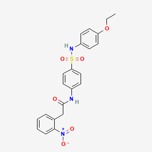 N-{4-[(4-ethoxyphenyl)sulfamoyl]phenyl}-2-(2-nitrophenyl)acetamide