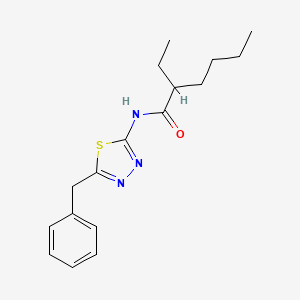 molecular formula C17H23N3OS B4092164 N-(5-benzyl-1,3,4-thiadiazol-2-yl)-2-ethylhexanamide 