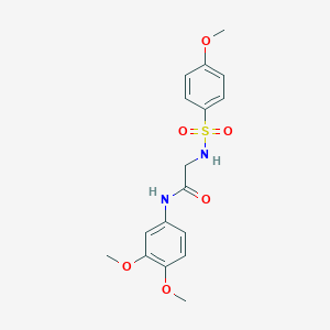 N-(3,4-dimethoxyphenyl)-2-[(4-methoxyphenyl)sulfonylamino]acetamide