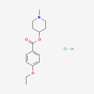 molecular formula C15H22ClNO3 B4092235 (1-methylpiperidin-4-yl) 4-ethoxybenzoate;hydrochloride 