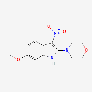 6-Methoxy-2-morpholin-4-yl-3-nitro-1H-indole