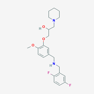 1-(5-{[(2,5-difluorobenzyl)amino]methyl}-2-methoxyphenoxy)-3-(1-piperidinyl)-2-propanol