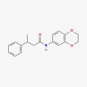 N-(2,3-dihydro-1,4-benzodioxin-6-yl)-3-phenylbutanamide