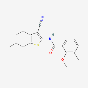 N-(3-cyano-6-methyl-4,5,6,7-tetrahydro-1-benzothien-2-yl)-2-methoxy-3-methylbenzamide